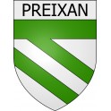 Preixan 11 ville Stickers blason autocollant adhésif