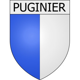 Puginier 11 ville Stickers blason autocollant adhésif