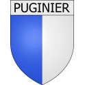 Puginier 11 ville Stickers blason autocollant adhésif