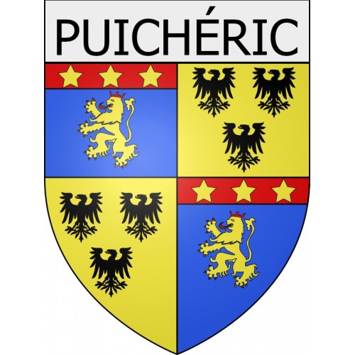 Mouthoumet coat of arms Peyrens adhesive sticker