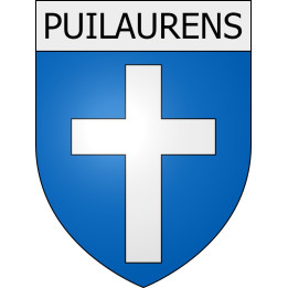 Pegatinas escudo de armas de Peyrens adhesivo de la etiqueta engomada