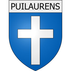 Pegatinas escudo de armas de Peyrens adhesivo de la etiqueta engomada