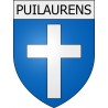 Puilaurens 11 ville Stickers blason autocollant adhésif