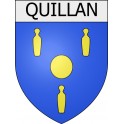 Quillan coat of arms Mouthoumet adhesive sticker