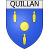 Quillan coat of arms Mouthoumet adhesive sticker