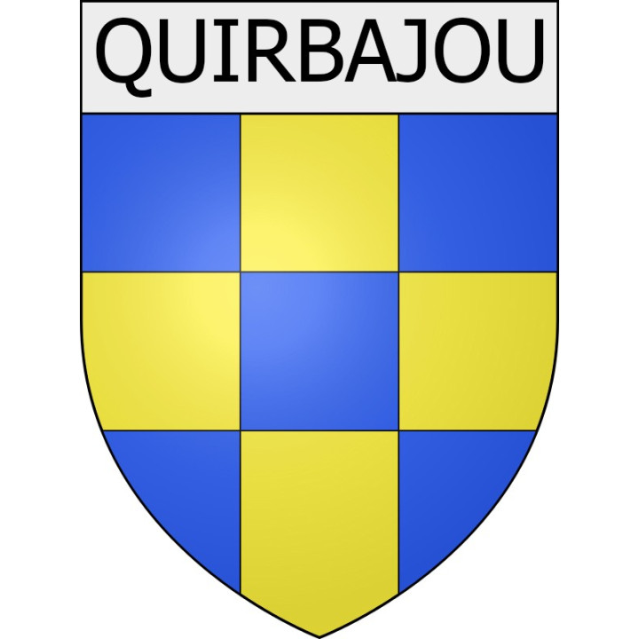 Pegatinas escudo de armas de Mouthoumet adhesivo de la etiqueta engomada