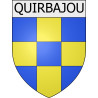 Pegatinas escudo de armas de Mouthoumet adhesivo de la etiqueta engomada