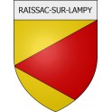 Raissac-sur-Lampy coat of arms Mouthoumet adhesive sticker