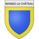 Pegatinas escudo de armas de Rennes-le-Château adhesivo de la etiqueta engomada