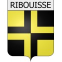 Stickers coat of arms Moussoulens adhesive sticker