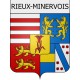 Rieux-Minervois 11 ville Stickers blason autocollant adhésif