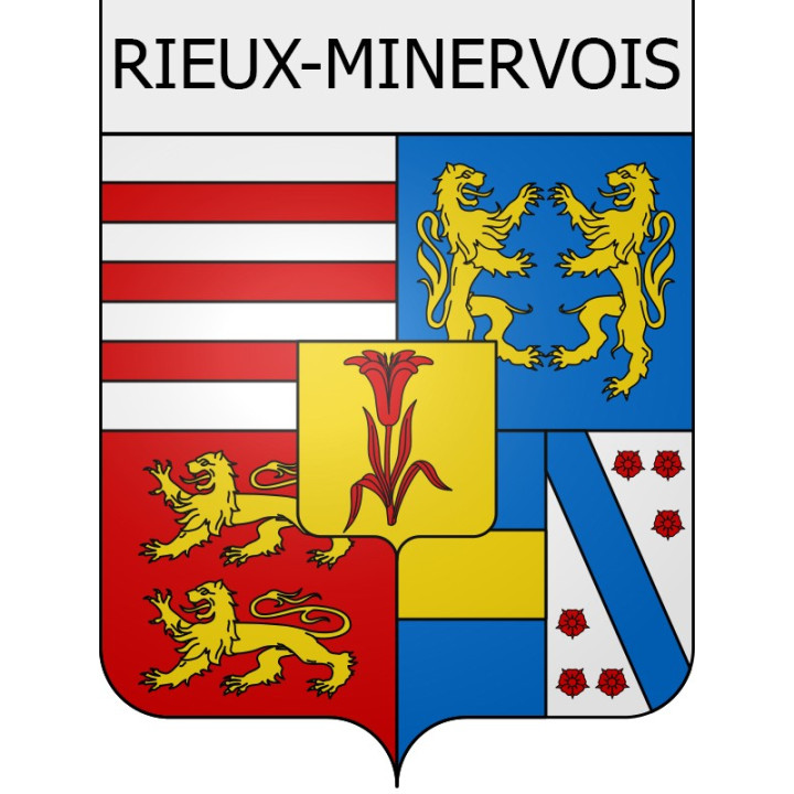 Stickers coat of arms Moussoulens adhesive sticker