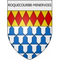 Roquecourbe-Minervois 11 ville Stickers blason autocollant adhésif