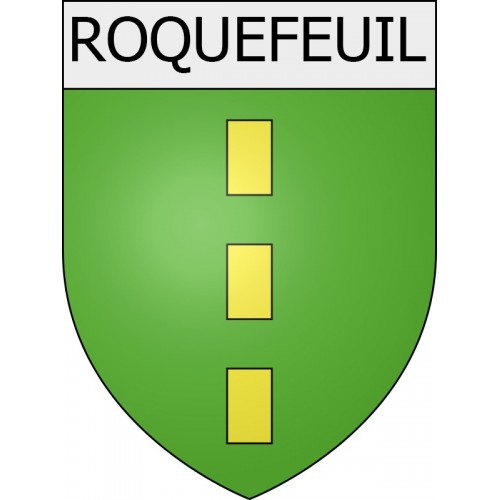 Roquefeuil 11 ville Stickers blason autocollant adhésif
