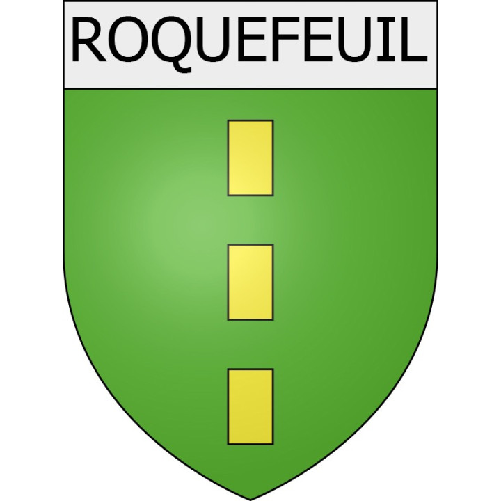 Roquefeuil 11 ville Stickers blason autocollant adhésif