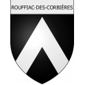 Pegatinas escudo de armas de Moussoulens adhesivo de la etiqueta engomada