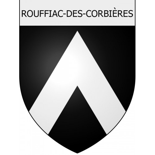 Pegatinas escudo de armas de Moussoulens adhesivo de la etiqueta engomada