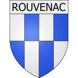 Pegatinas escudo de armas de Moussoulens adhesivo de la etiqueta engomada