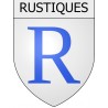 Rustiques 11 ville Stickers blason autocollant adhésif