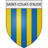 Pegatinas escudo de armas de Moussoulens adhesivo de la etiqueta engomada