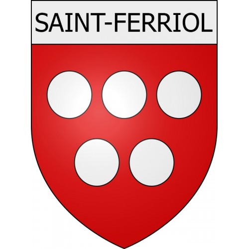 Saint-Ferriol 11 ville Stickers blason autocollant adhésif