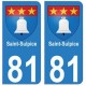 81 Saint-Sulpice blason autocollant plaque stickers ville