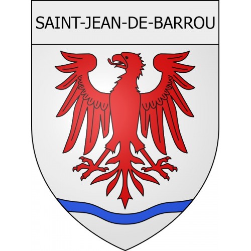 Saint-Jean-de-Barrou 11 ville Stickers blason autocollant adhésif