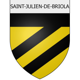 Saint-Julien-de-Briola Sticker wappen, gelsenkirchen, augsburg, klebender aufkleber