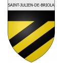 Stickers coat of arms Saint-Julien-de-Briola adhesive sticker