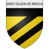 Saint-Julien-de-Briola Sticker wappen, gelsenkirchen, augsburg, klebender aufkleber