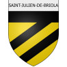 Stickers coat of arms Saint-Julien-de-Briola adhesive sticker
