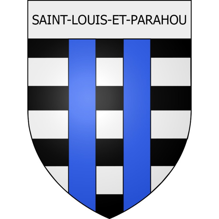 Saint-Louis-et-Parahou 11 ville Stickers blason autocollant adhésif