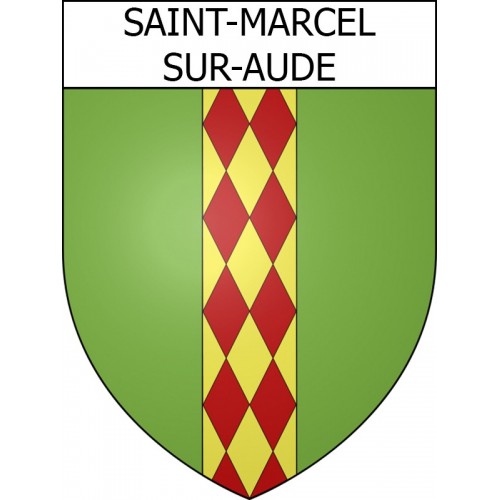 Saint-Marcel-sur-Aude 11 ville Stickers blason autocollant adhésif