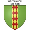 Saint-Marcel-sur-Aude 11 ville Stickers blason autocollant adhésif