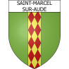 Stickers coat of arms Roubia adhesive sticker
