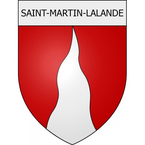 Saint-Martin-Lalande 11 ville Stickers blason autocollant adhésif