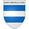 Saint-Martin-le-Vieil 11 ville Stickers blason autocollant adhésif