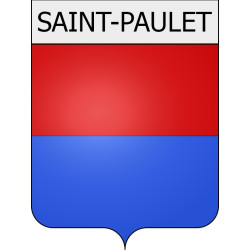 Saint-Paulet 11 ville Stickers blason autocollant adhésif