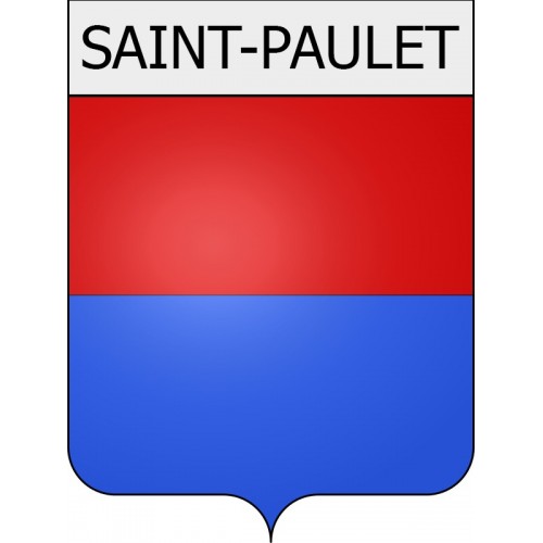 Saint-Paulet 11 ville Stickers blason autocollant adhésif