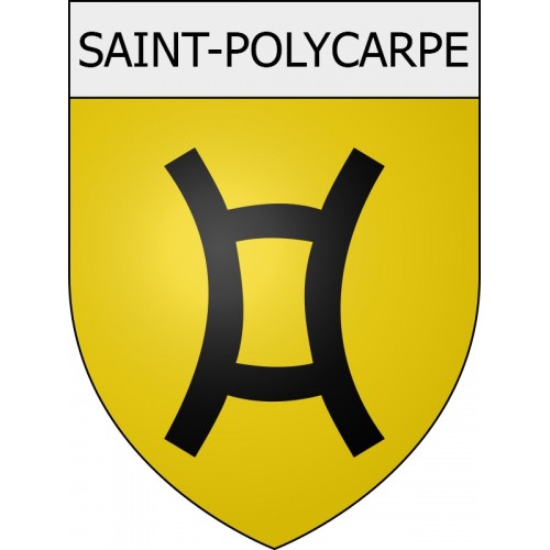 Saint-Polycarpe 11 ville Stickers blason autocollant adhésif