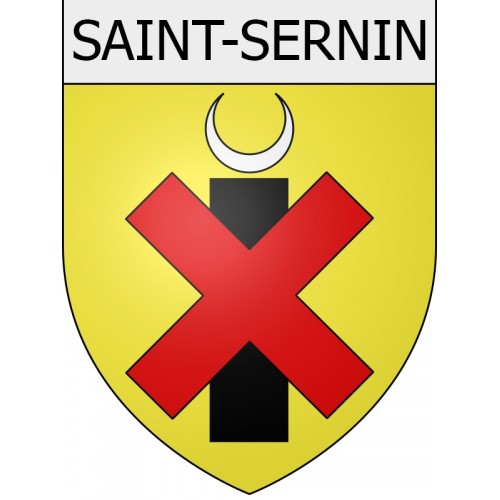 Saint-Sernin 11 ville Stickers blason autocollant adhésif