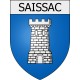 Saissac 11 ville Stickers blason autocollant adhésif