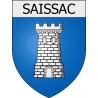 Saissac 11 ville Stickers blason autocollant adhésif