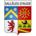 Stickers coat of arms Sallèles-d'Aude adhesive sticker