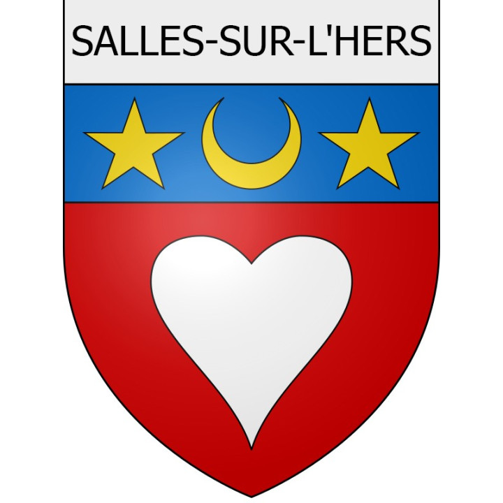 Pegatinas escudo de armas de Roubia adhesivo de la etiqueta engomada