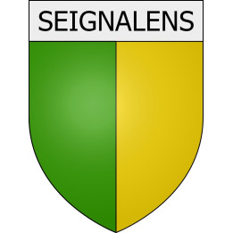 Seignalens 11 ville Stickers blason autocollant adhésif
