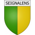 Seignalens 11 ville Stickers blason autocollant adhésif