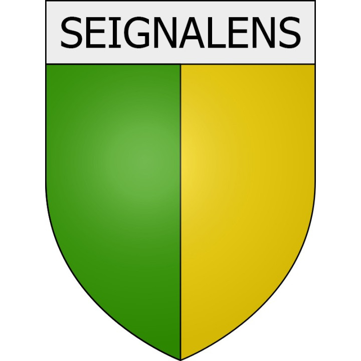 Seignalens 11 ville Stickers blason autocollant adhésif