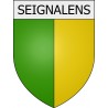 Seignalens 11 ville Stickers blason autocollant adhésif