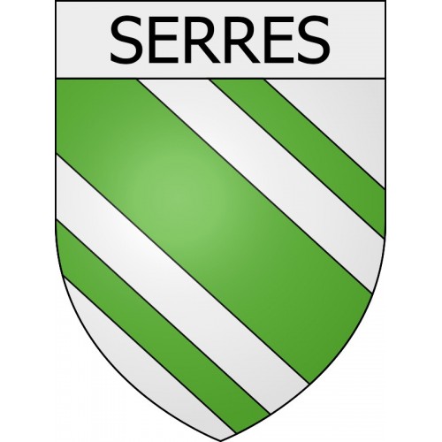 Pegatinas escudo de armas de Roubia adhesivo de la etiqueta engomada